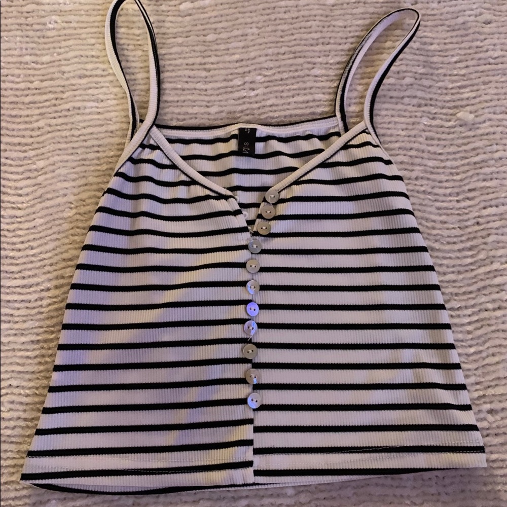 sz small zaful stripe tank top
